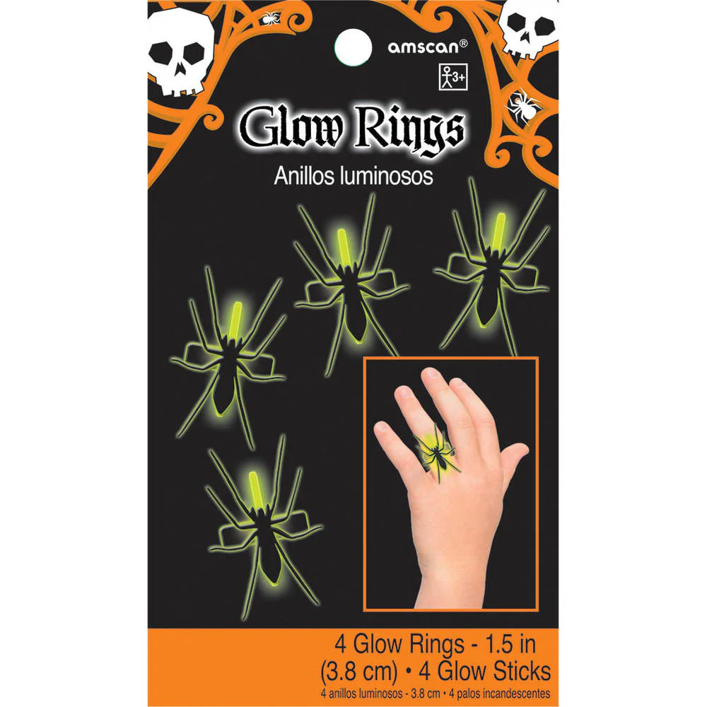 Glow Spider Rings