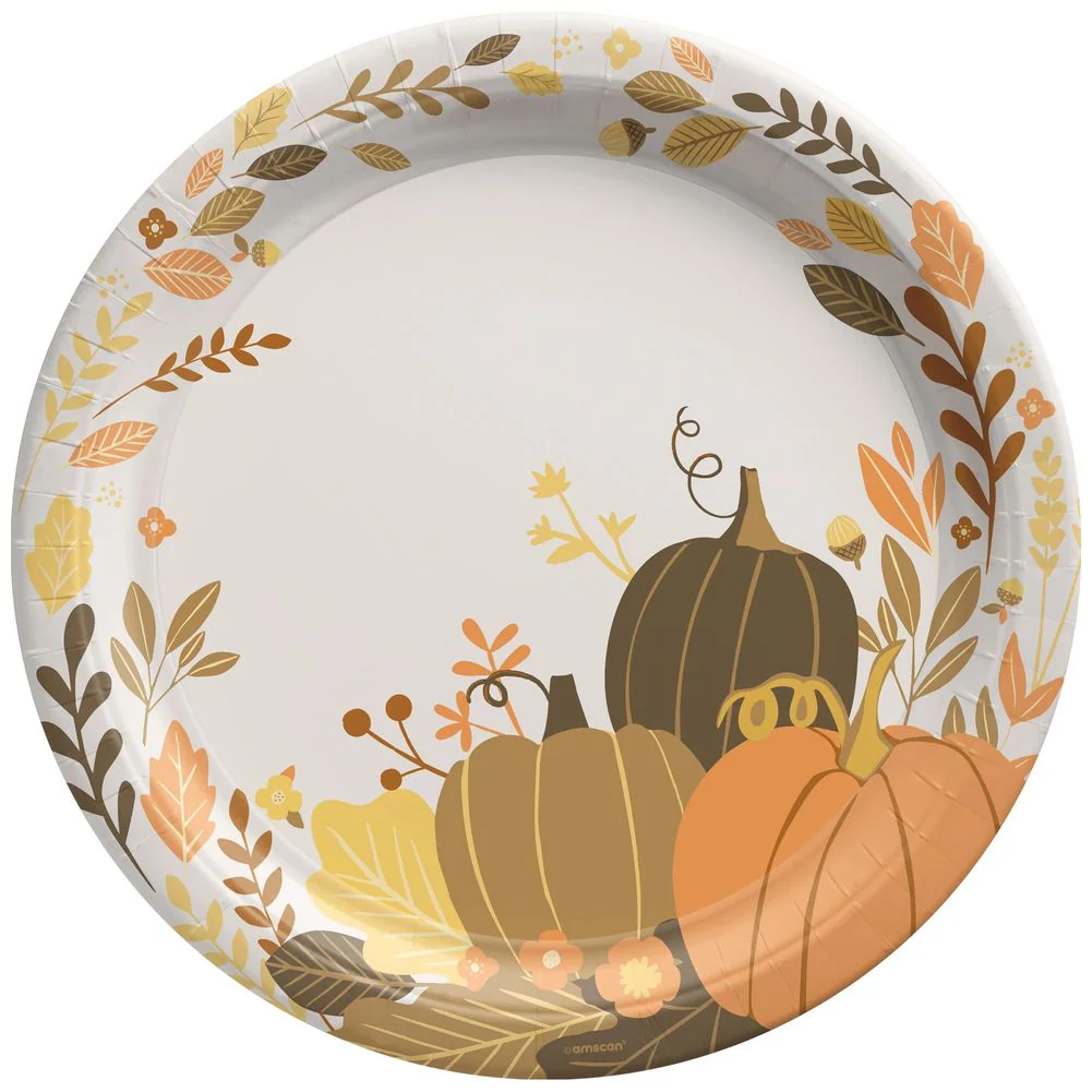 Golden Autumn Plates, 10.5" (8ct)