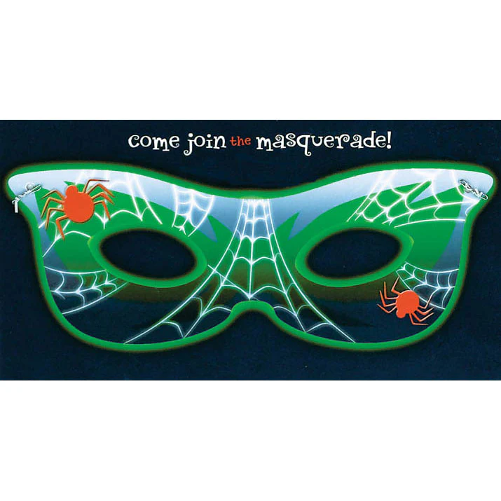 Halloween Mask Novelty Invitations