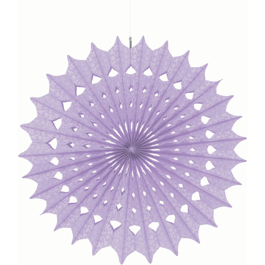 Lilac Damask 16" Tissue Fan