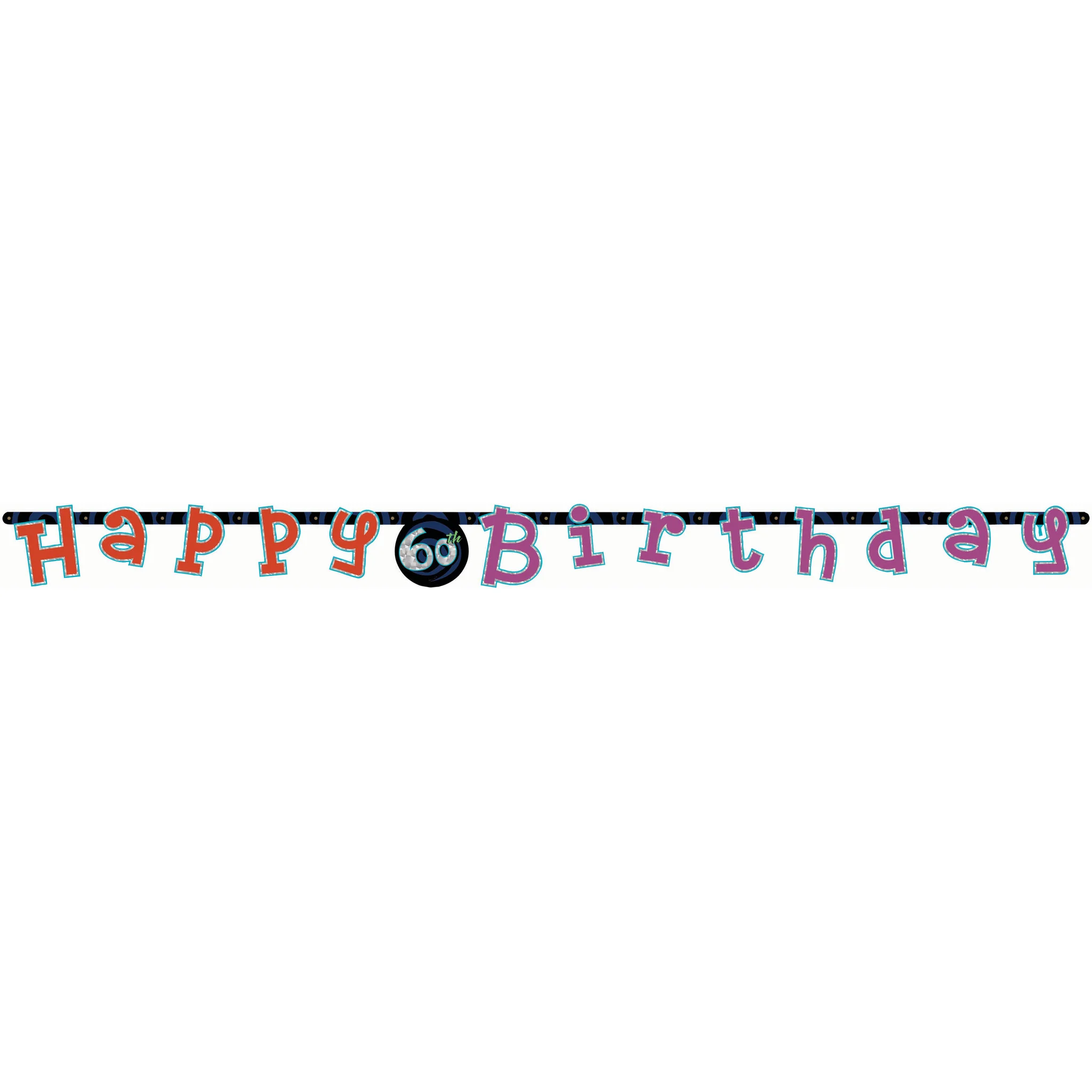 Happy Birthday Letter Banner- 60th