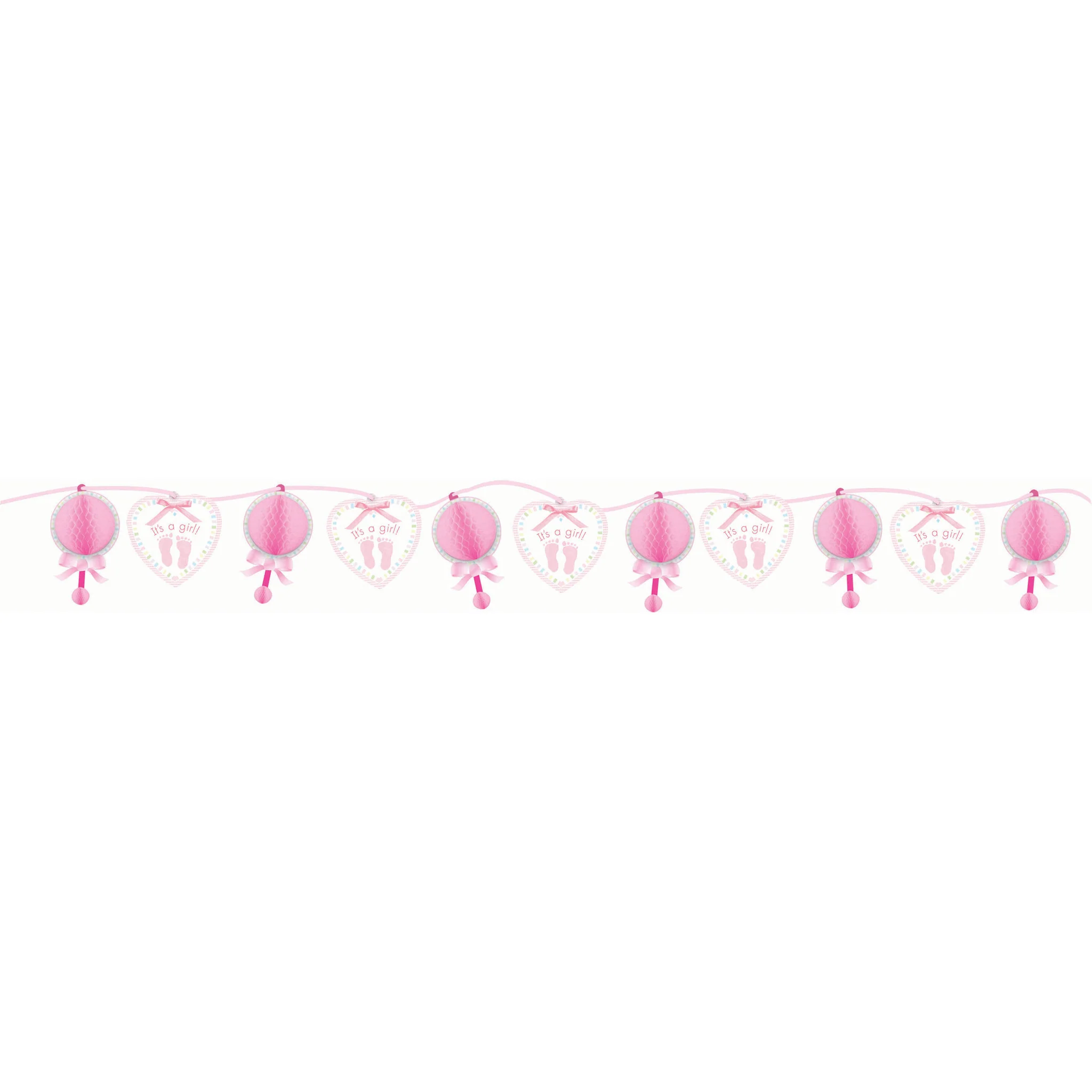Honeycomb Rattle Baby Shower Garland