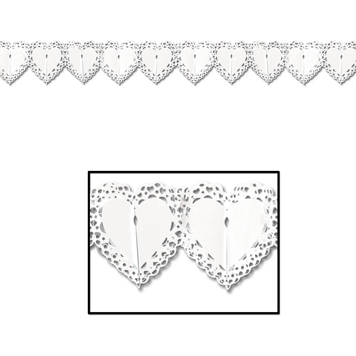 Lace Heart Garland