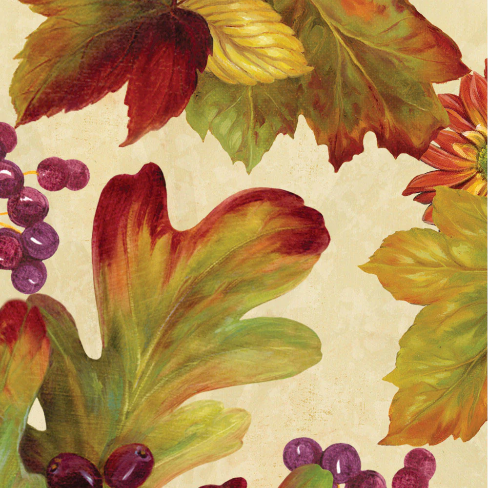 Leaves and Berries Beverage Napkins (16ct)