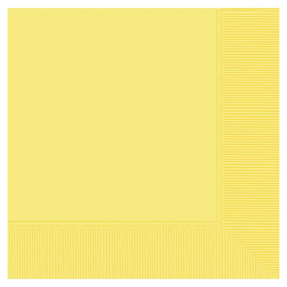 Light Yellow 3-Ply Beverage Napkins (20ct)