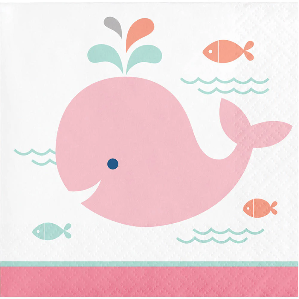 Lil' Spout Pink Beverage Napkins (16ct)