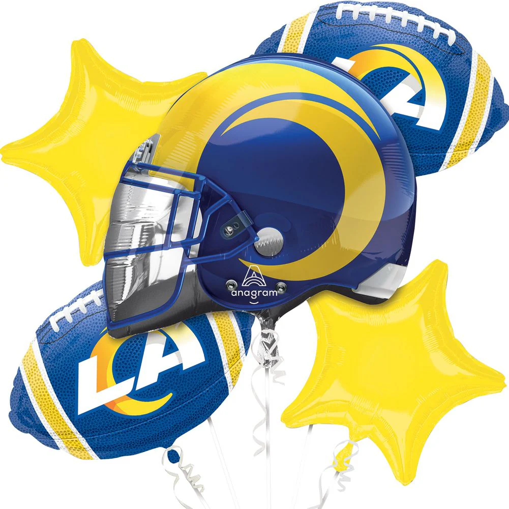 Los Angeles Rams Bouquet Of Balloons