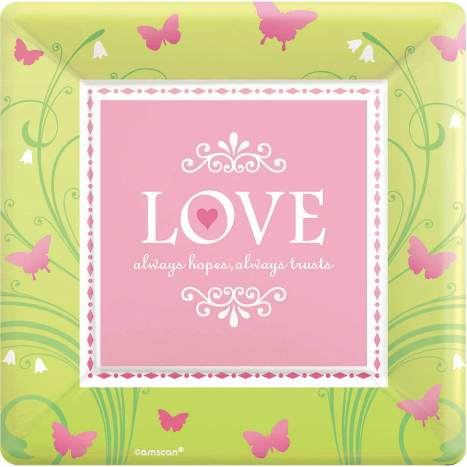 Love Is Patient Dessert Plates (8ct)
