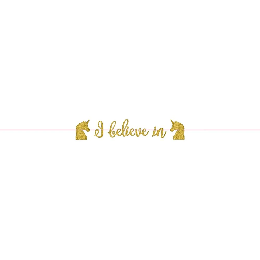 Magical Unicorn Letter Banner