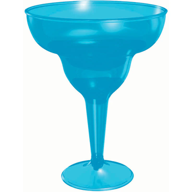 Blue Margarita Glasses, 8oz (20ct)