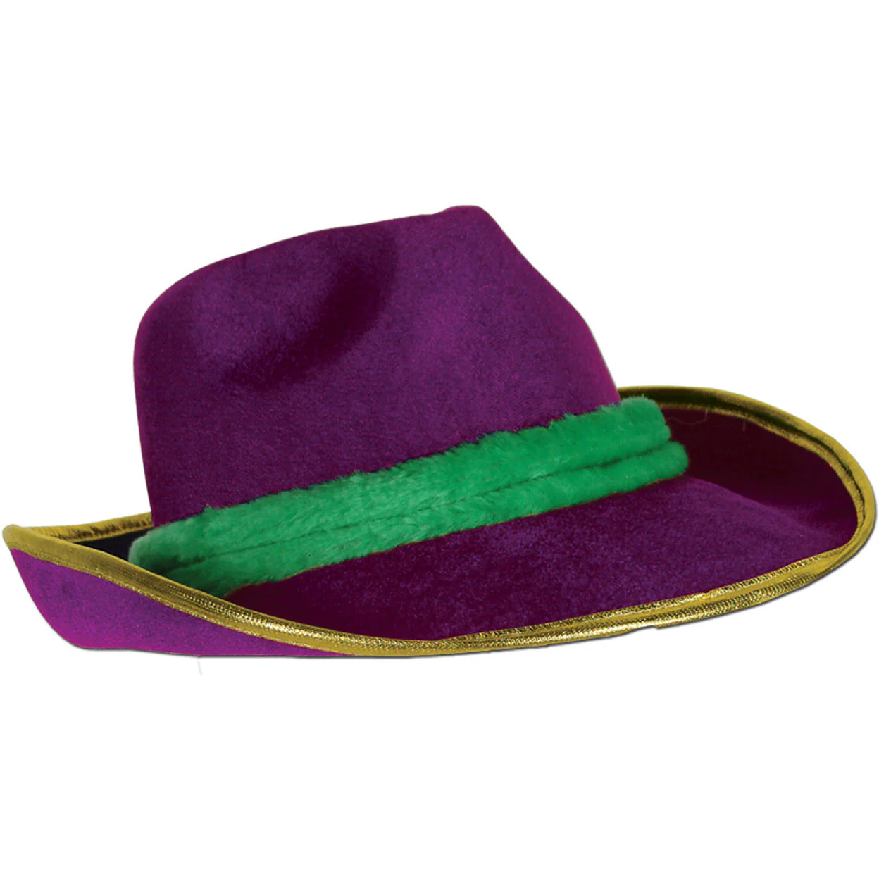 Mardi Gras Vel-Felt Fedora