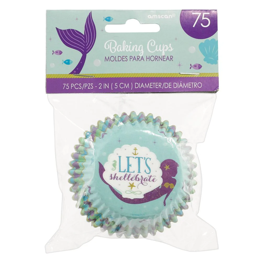 Mermaid Wishes Baking Cups (75 ct)