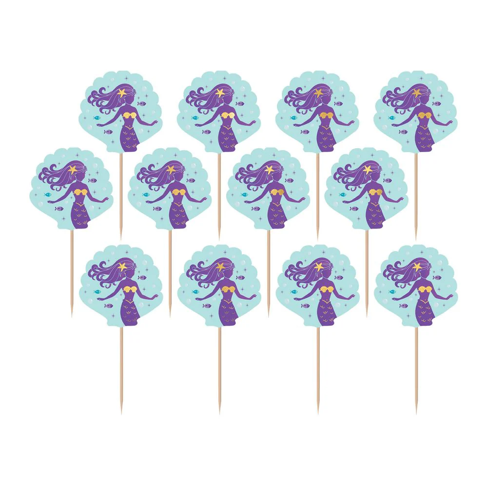 Mermaid Wishes Cupcake Picks (24ct)