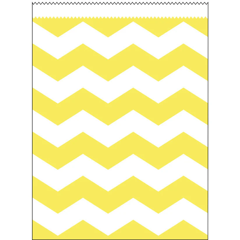 Mimosa Chevron Large Paper Treat Bags