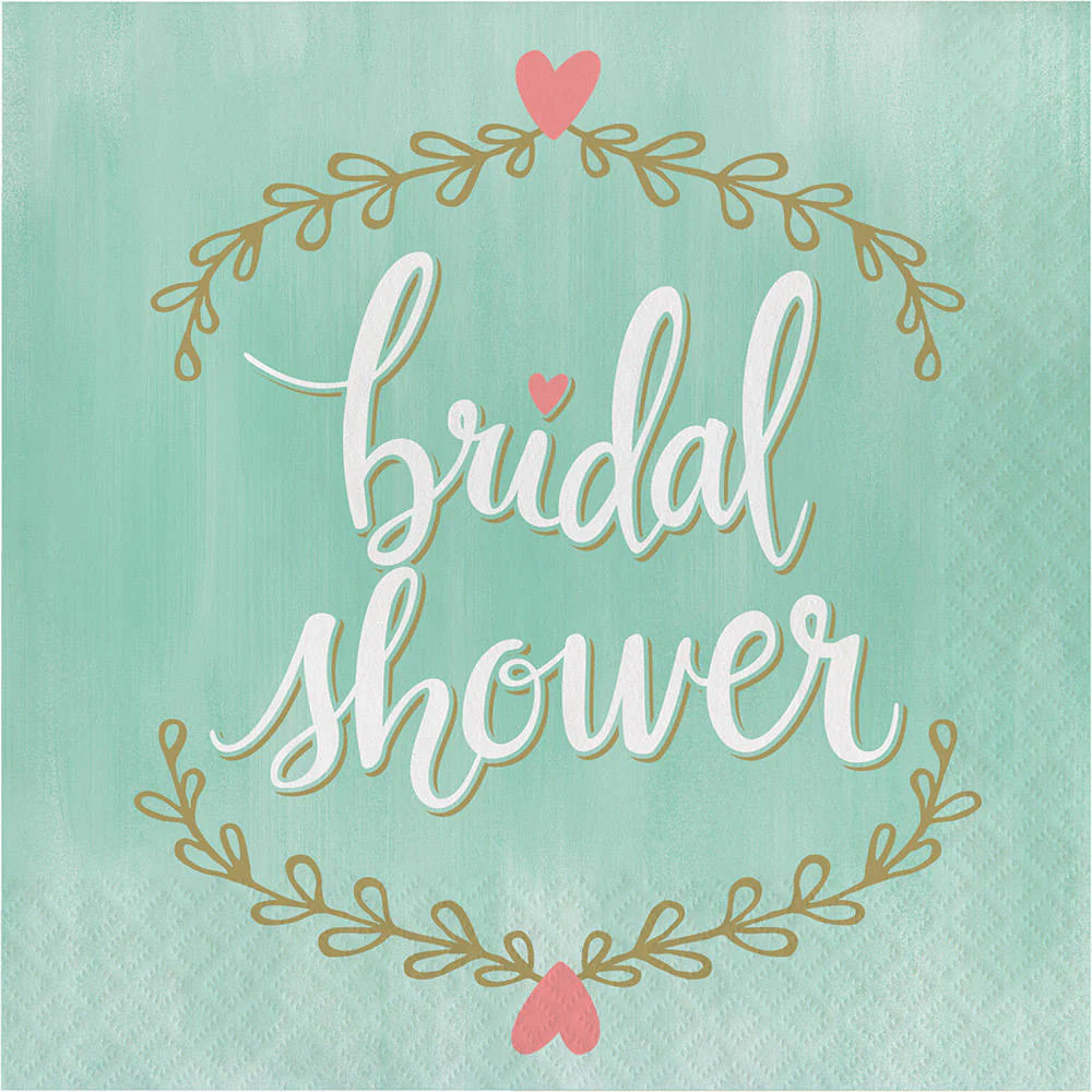 Mint To Be Bridal Shower Luncheon Napkins (16ct)