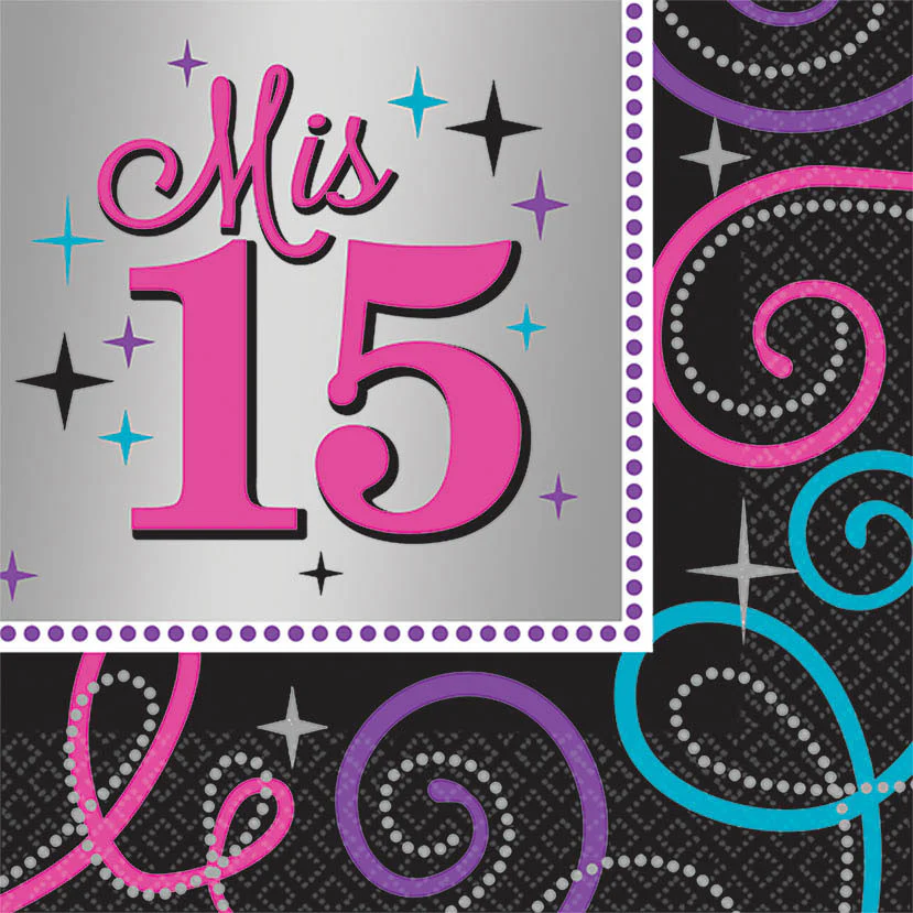 Mis Quince Anos Luncheon Napkins (16ct)