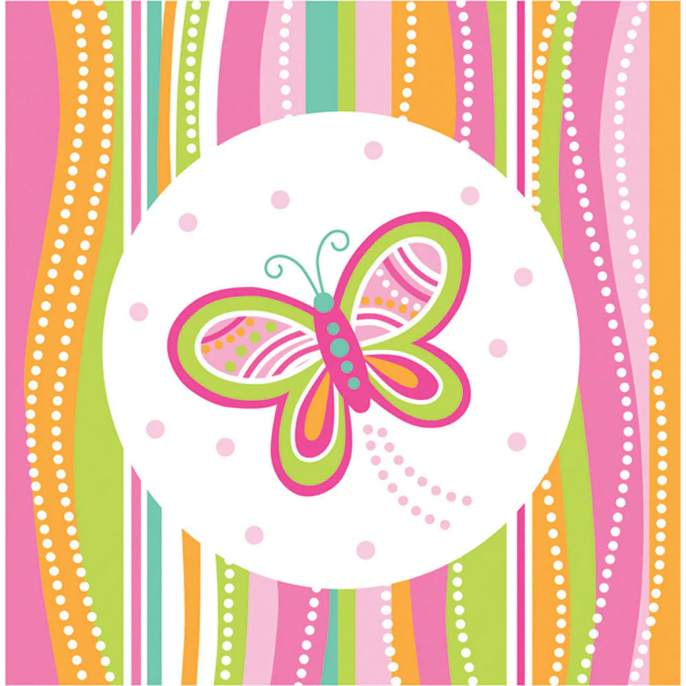 Mod Butterfly Luncheon Napkins (16ct)