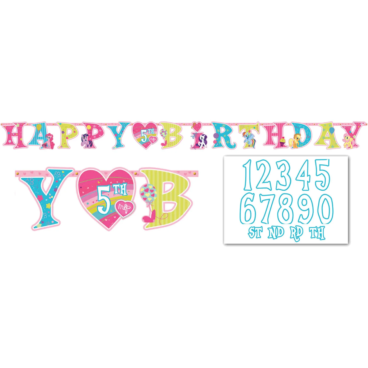 My Little Pony Friendship Add-An-Add Letter Banner