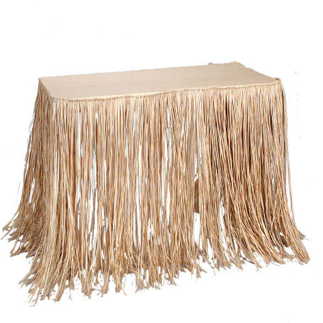 Natural Raffia Table Skirt (1ct)