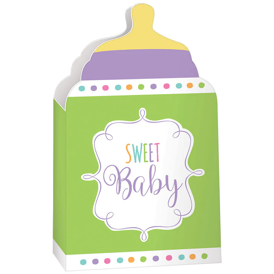 Neutral Colors Baby Shower Favor Boxes (24 ct)