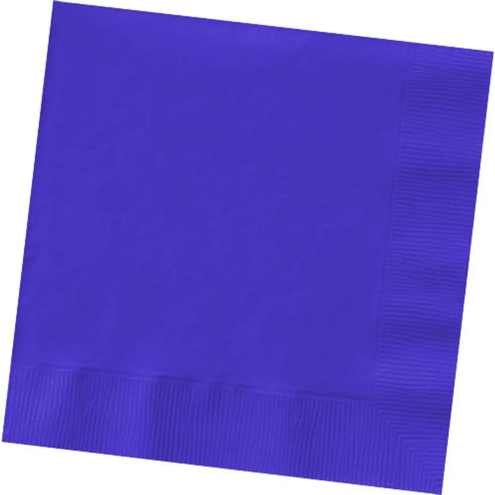 New Purple 2-Ply Beverage Napkins (100ct)