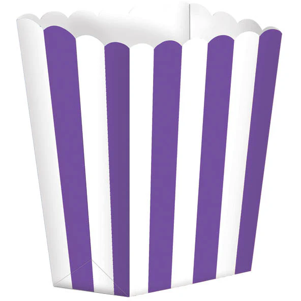 New Purple Small Striped Favor Boxes