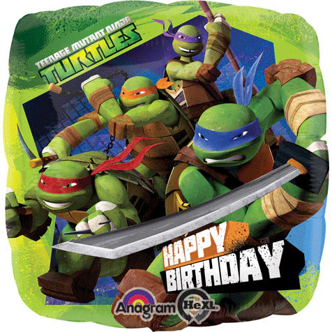 Ninja Turtles 18" Foil Birthday Balloon