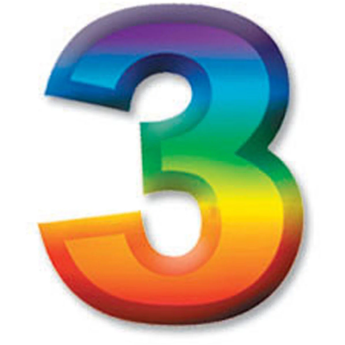 Number 3 Cutout