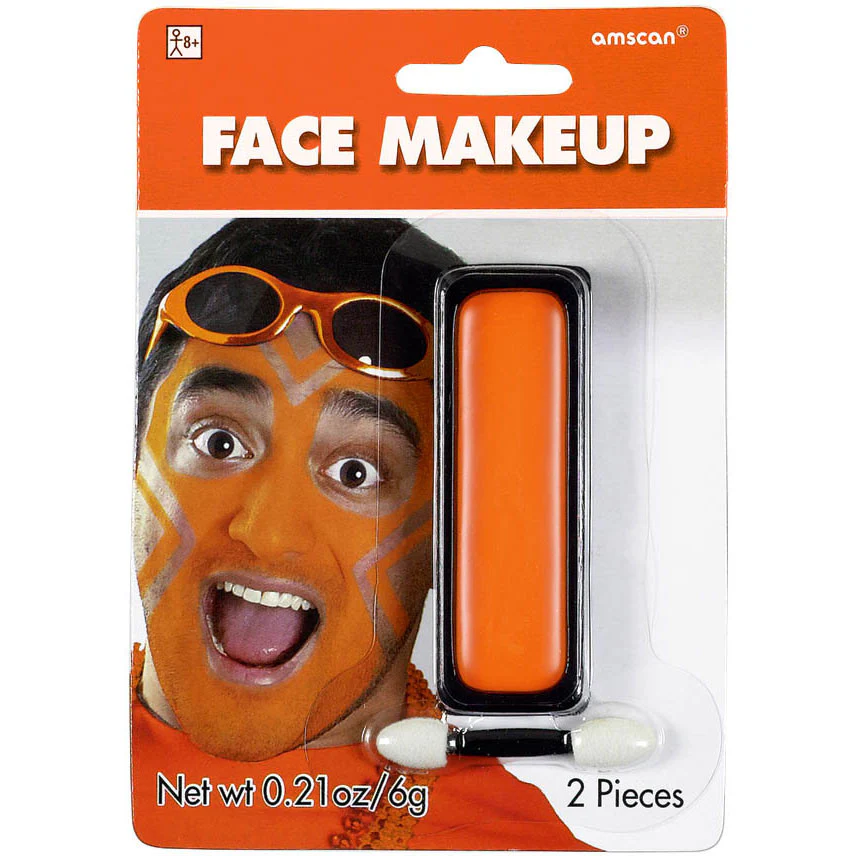 Orange Face Makeup