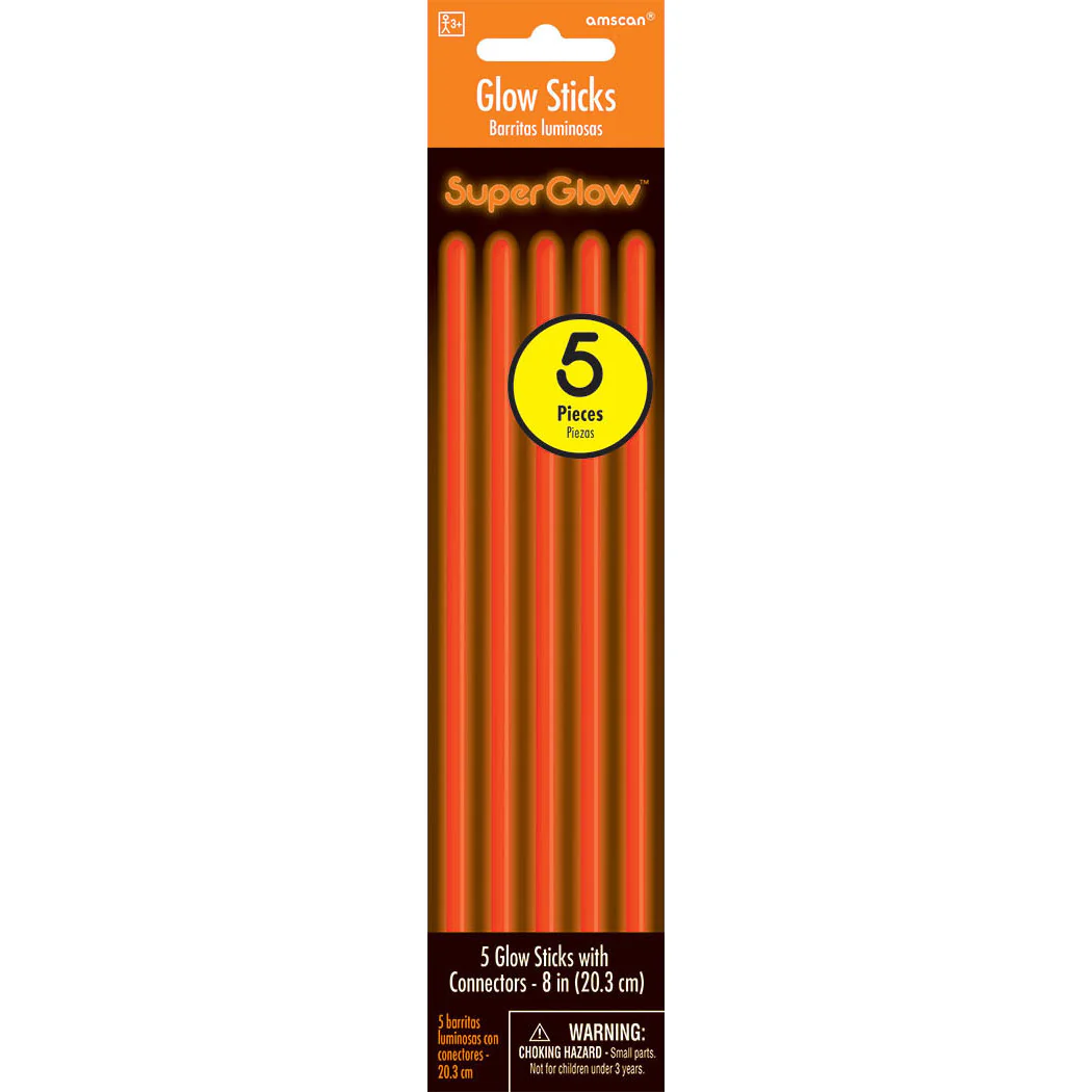 Orange Glow Sticks