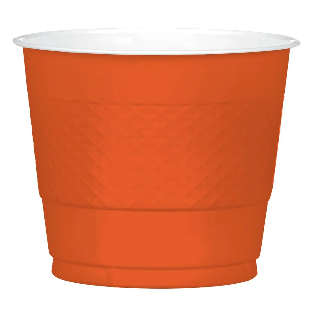 Orange Peel 9oz Plastic Cups (20ct)