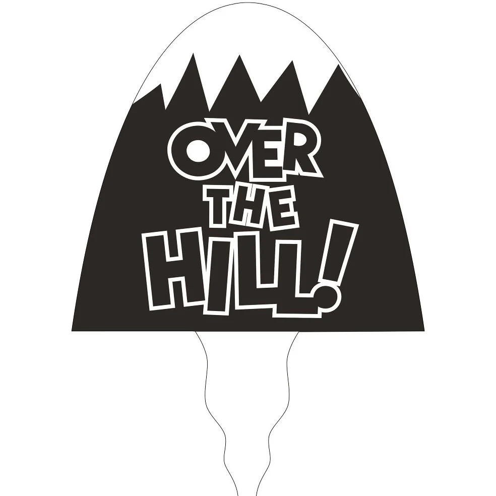 Over The Hill Cake Topper