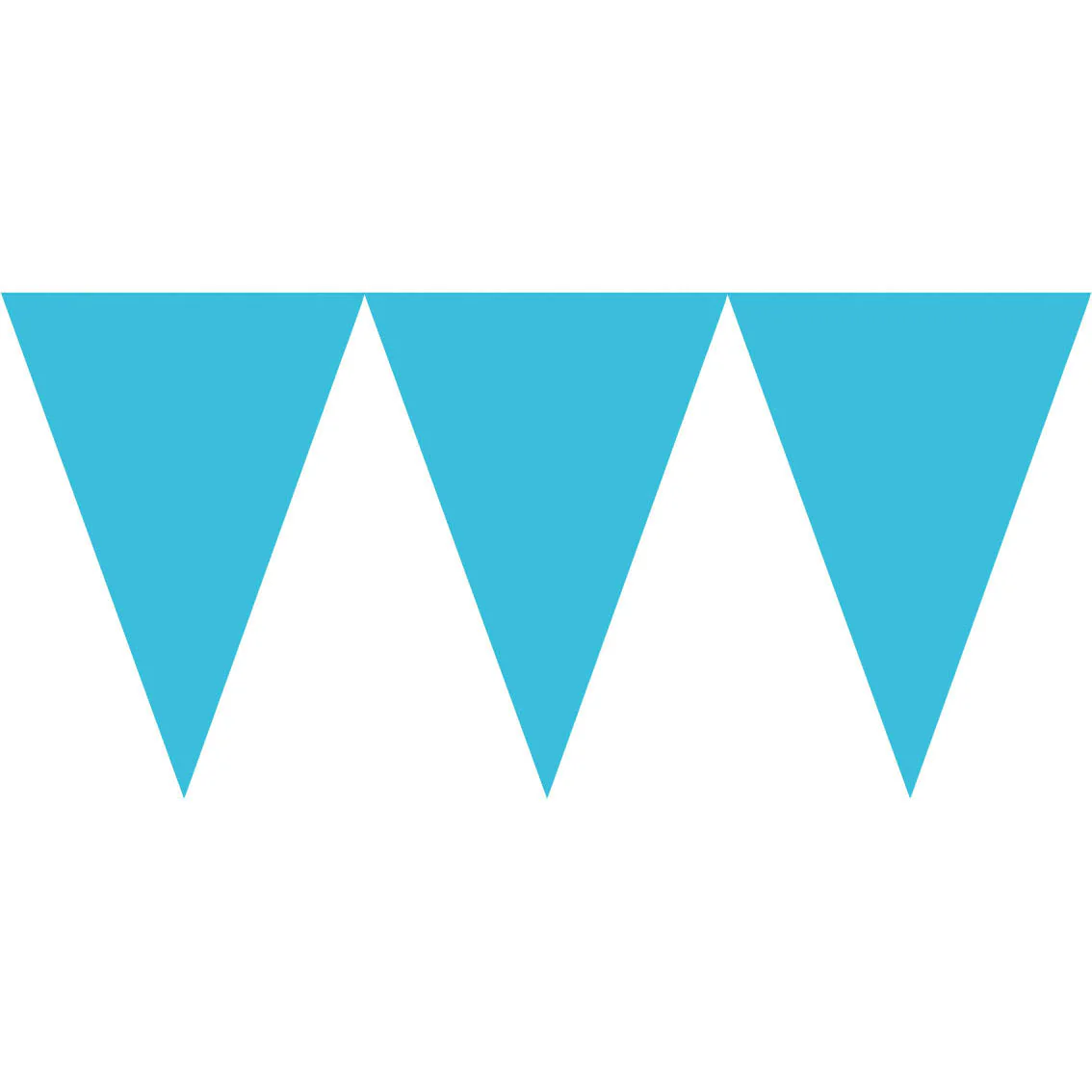 Caribbean Blue 9' Pennant Banner