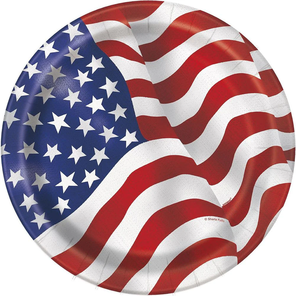 Patriotic Paper Dinner Plates (8ct)