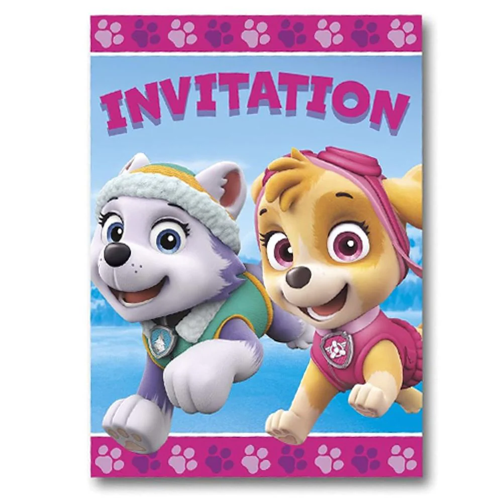 Paw Patrol Girl Invitations (8ct)