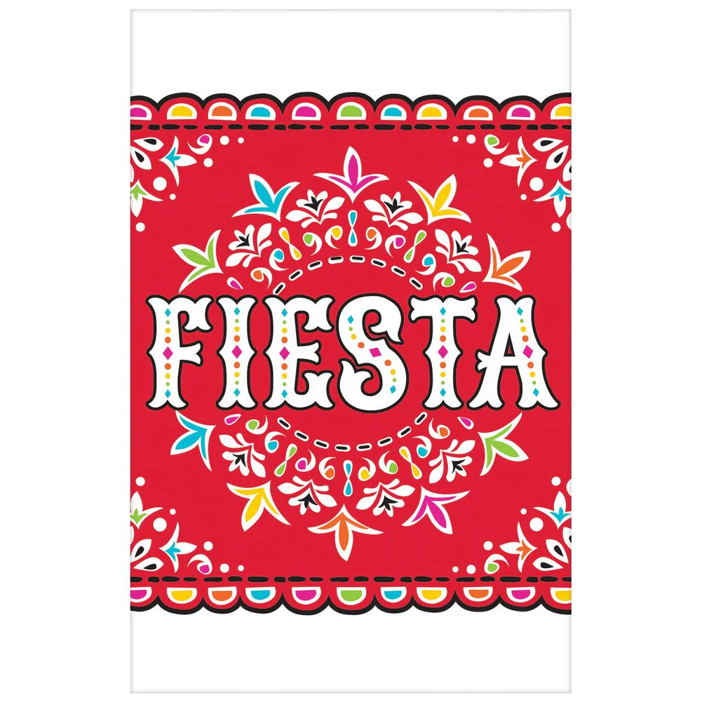 Picado De Papel Fiesta Plastic Rectangle Tablecover