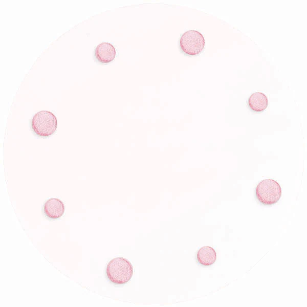 Pink Dot Tulle Circles (12 ct)