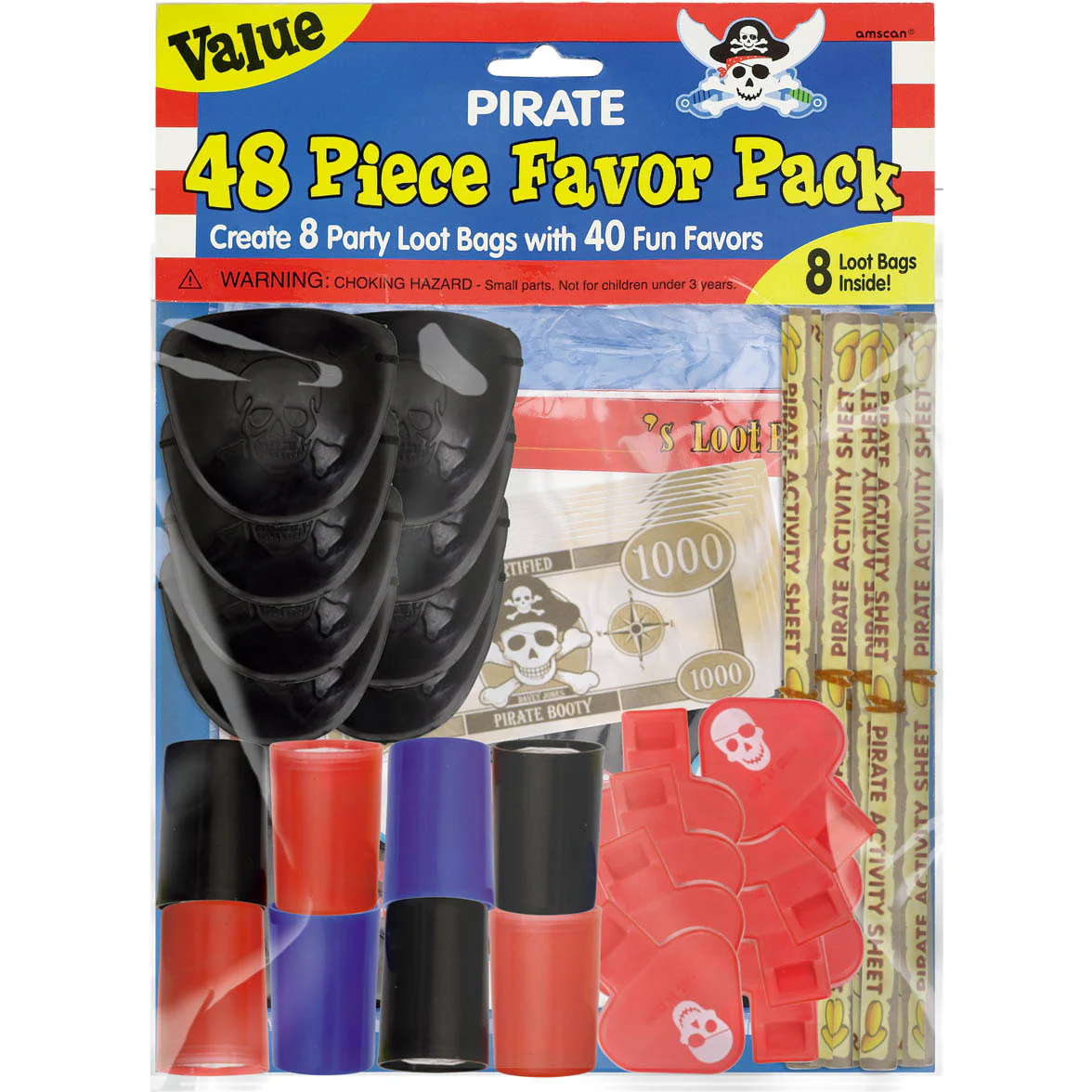 Pirate Treasure Favor Pack (48 Pieces)