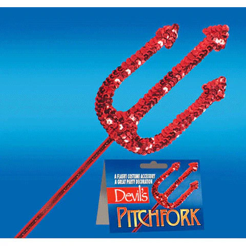 Pitchfork Red Sequin 19"