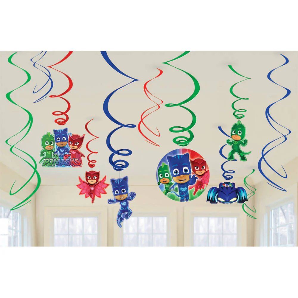 PJ Masks Hanging Swirls (12 ct)