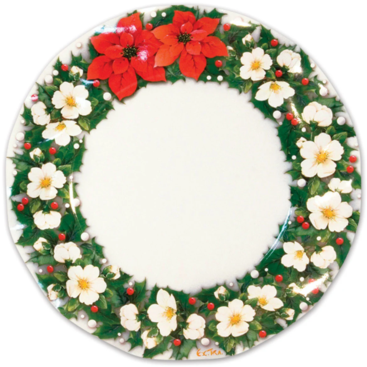 Poinsettia Large Plates