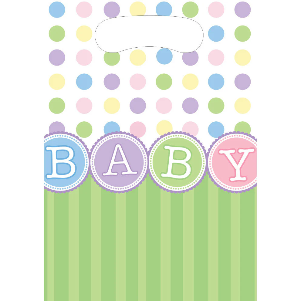 Polka Dot Baby Loot Bags (8ct)