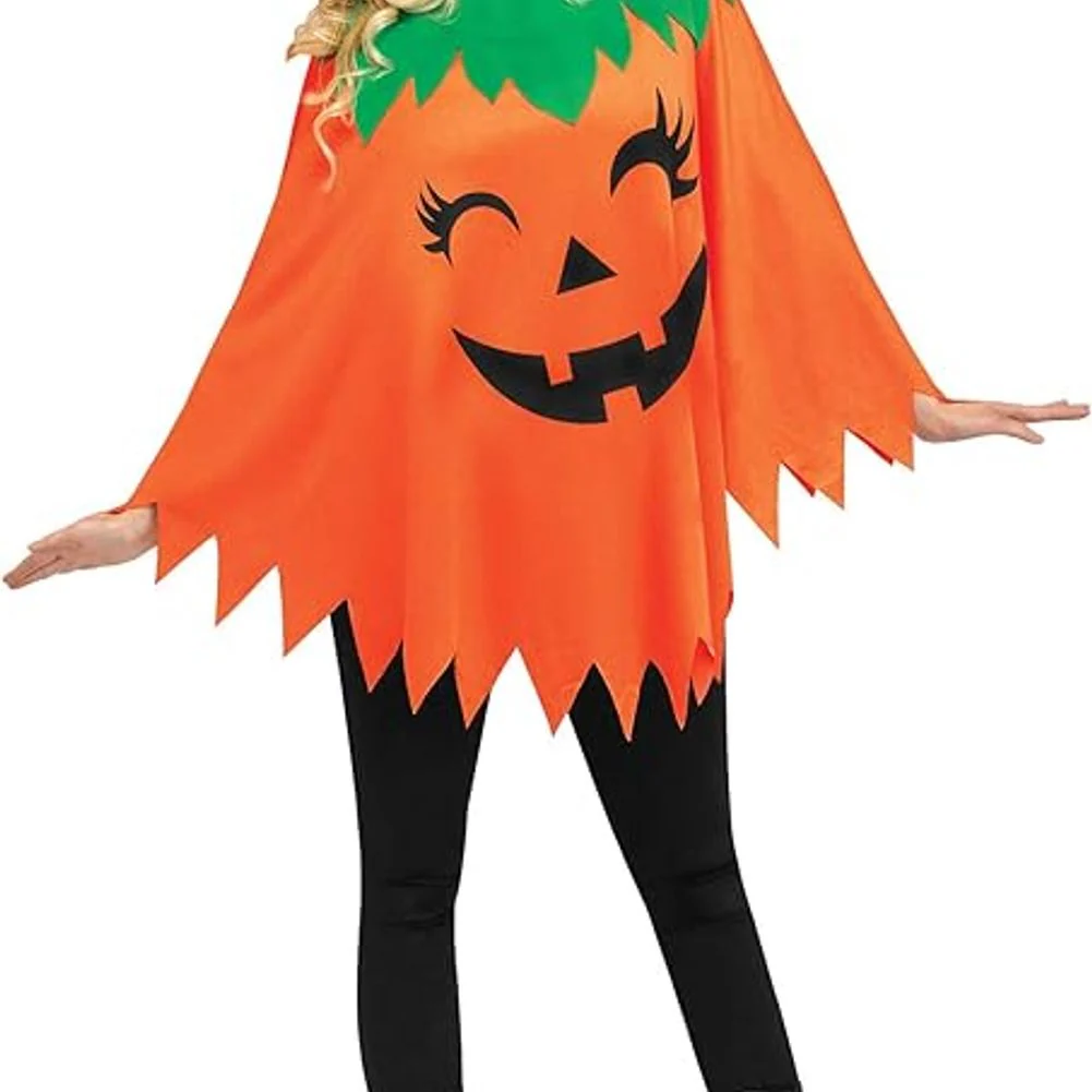 Pumpkin Poncho - Adult - Image 2