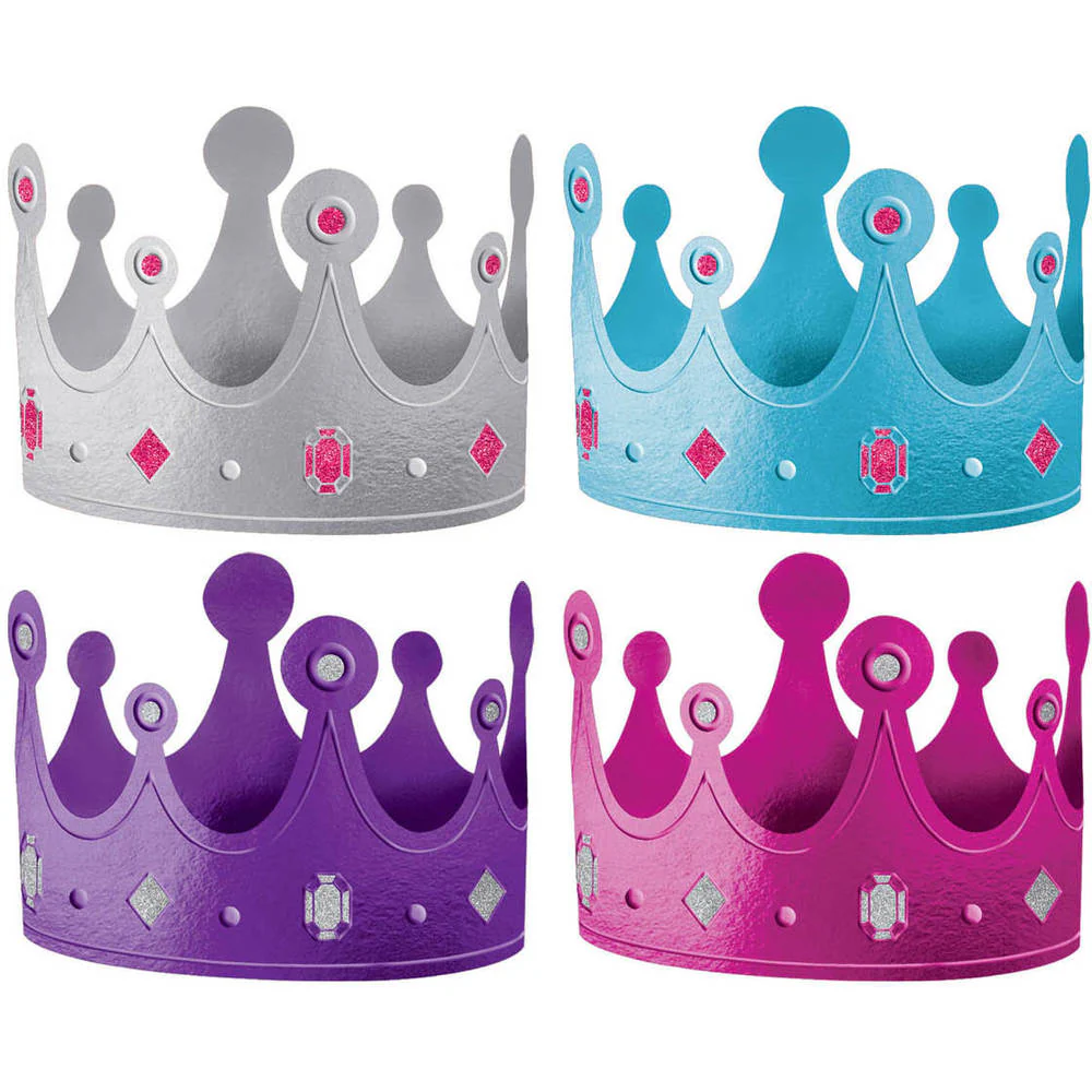 Purple and Teal Crowns (12ct)
