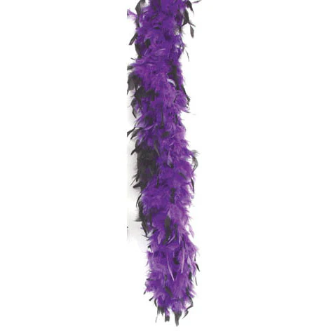 Purple/Black Tips Boa 72"