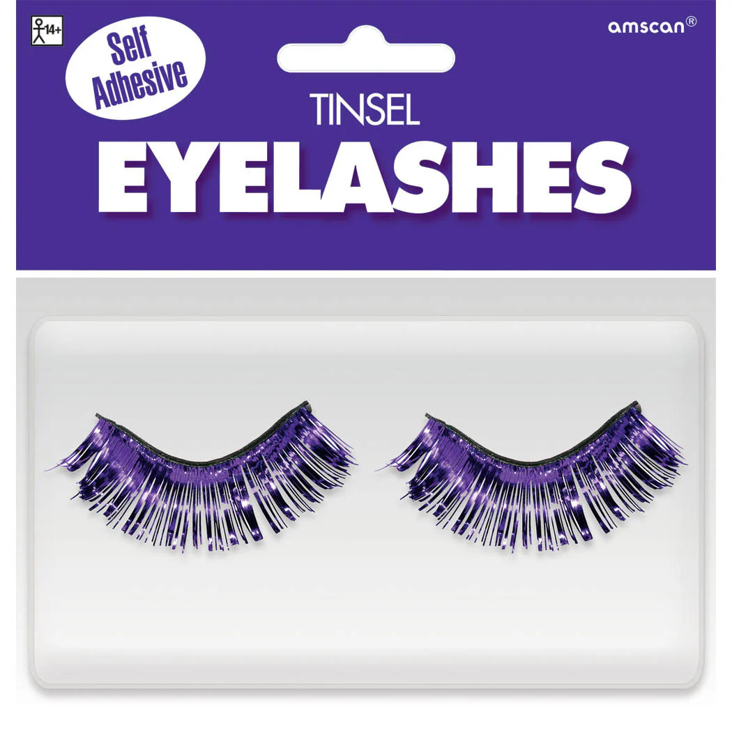 Purple Tinsel Eyelashes