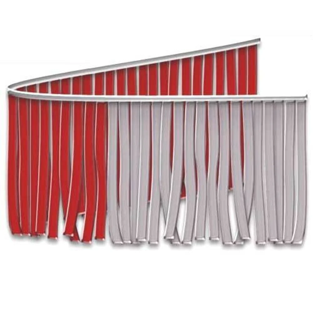 Red and Silver Metallic Fringe Banner 60 Ft.