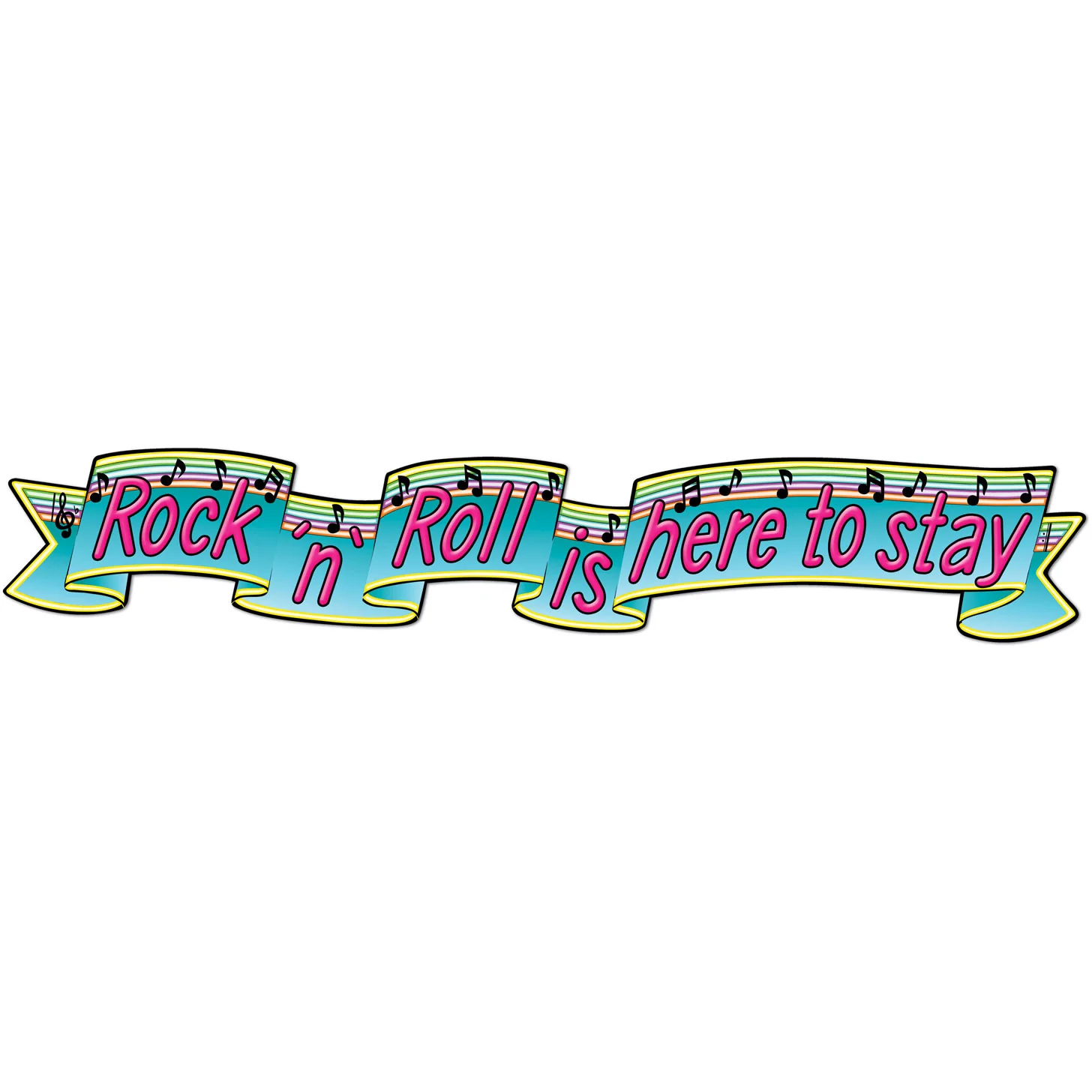 Rock & Roll Banner - 6'