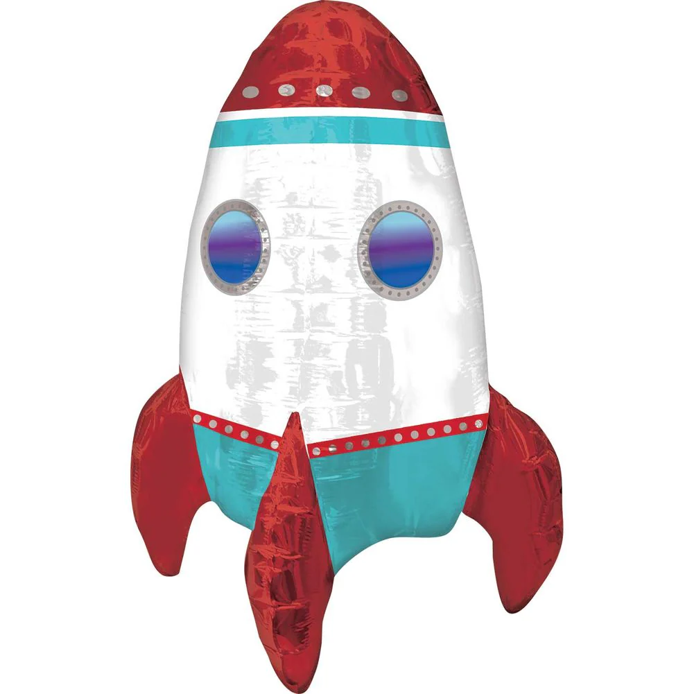 Rocket Ship Super Shape Foil Balloon (1ct)