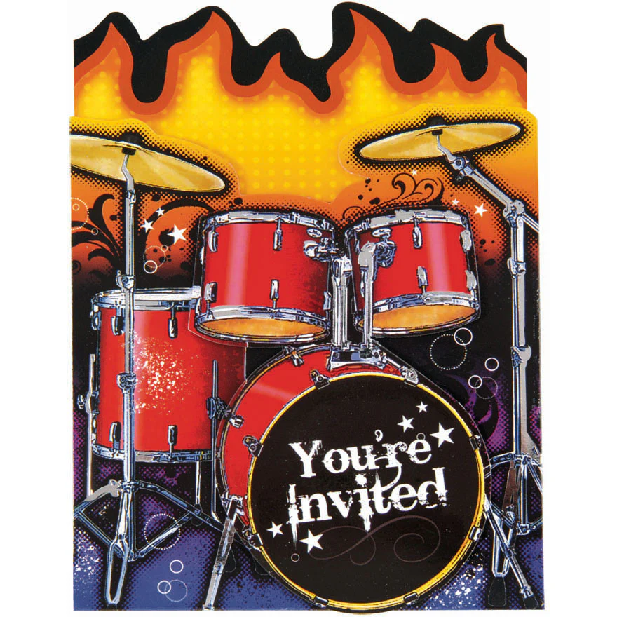 Rockin Out Invitations